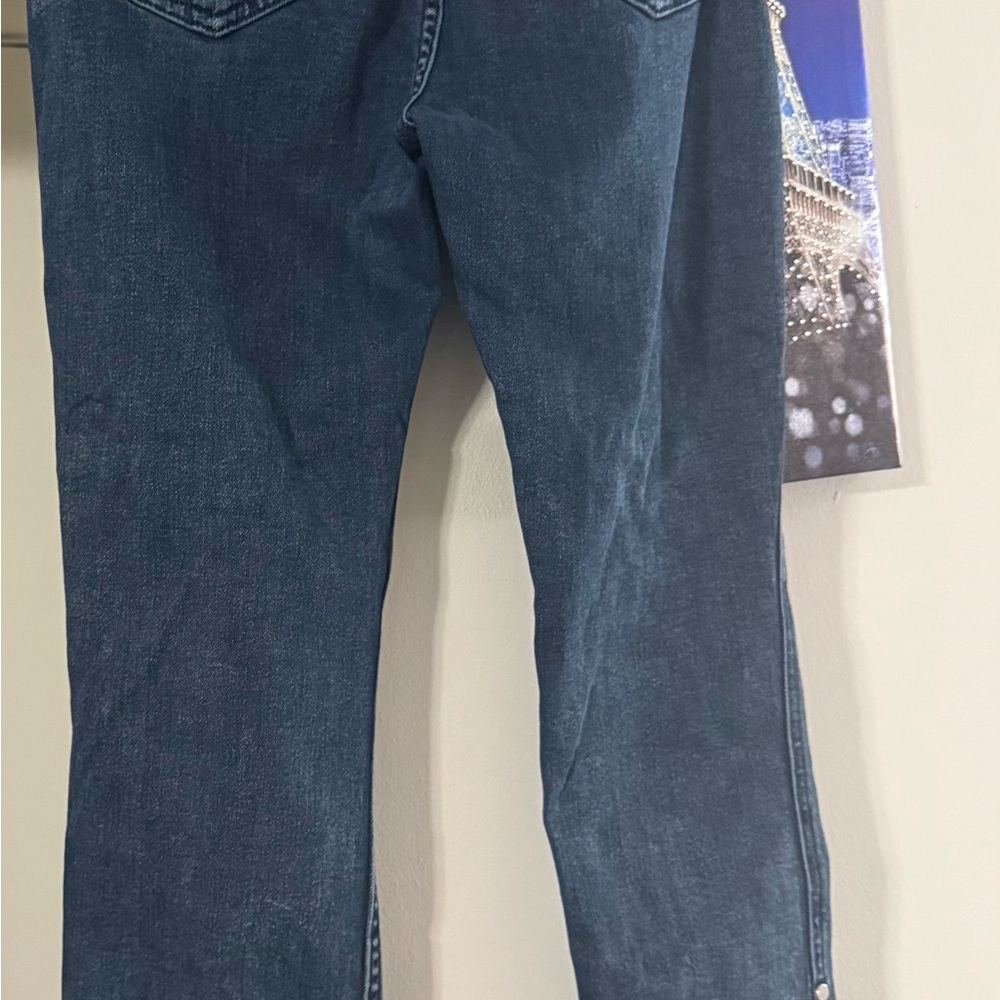 rag & bone Women's Dark Indigo Straight Leg Jeans